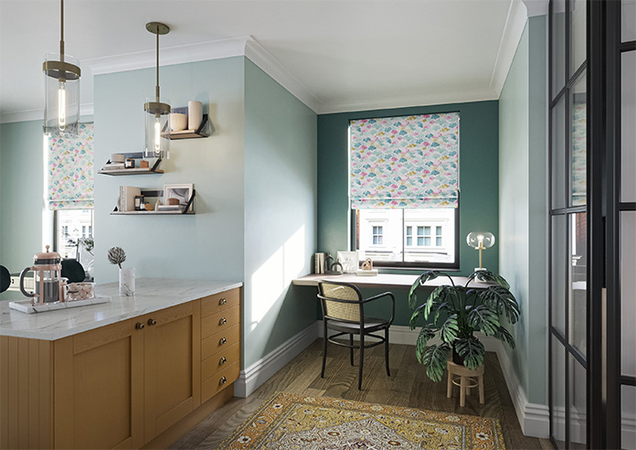 Palm Beach Faux Silk, Tropicana - Twist&Fit Roman Blind - Image 6
